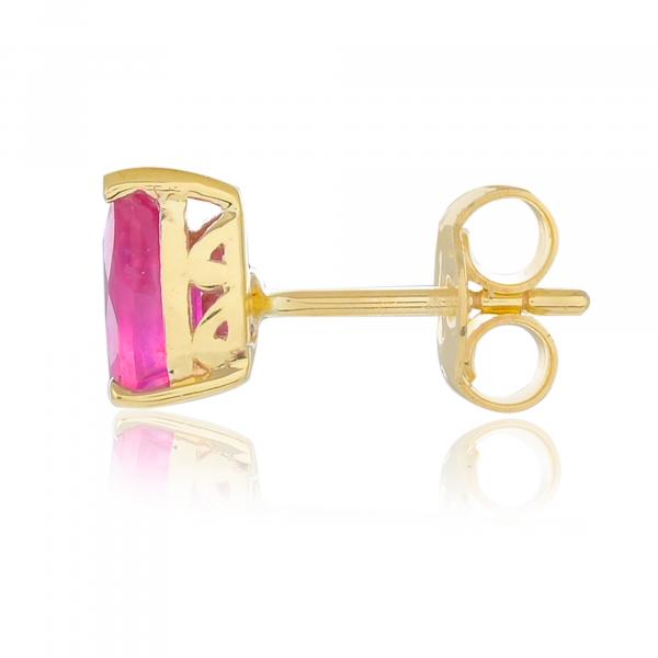 Gold earrings 18 carats, Ruby BeauReal