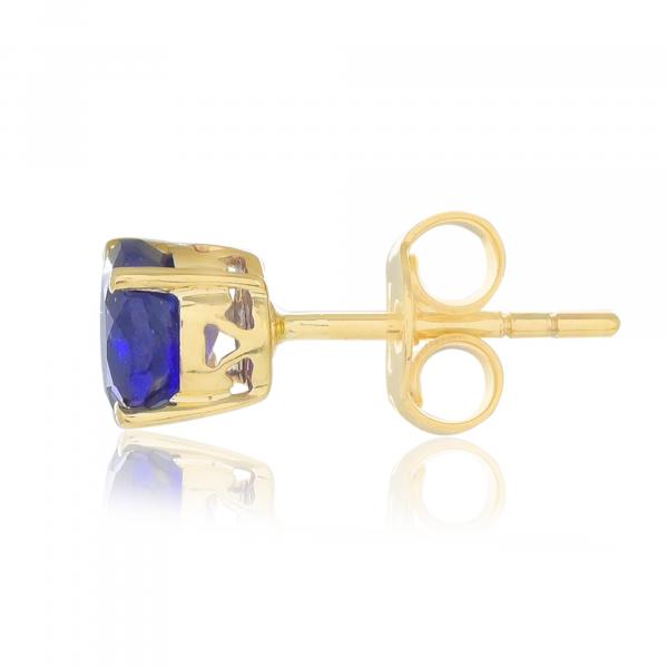 Boucles d'oreilles en or 18 carats, Saphir BeauReal