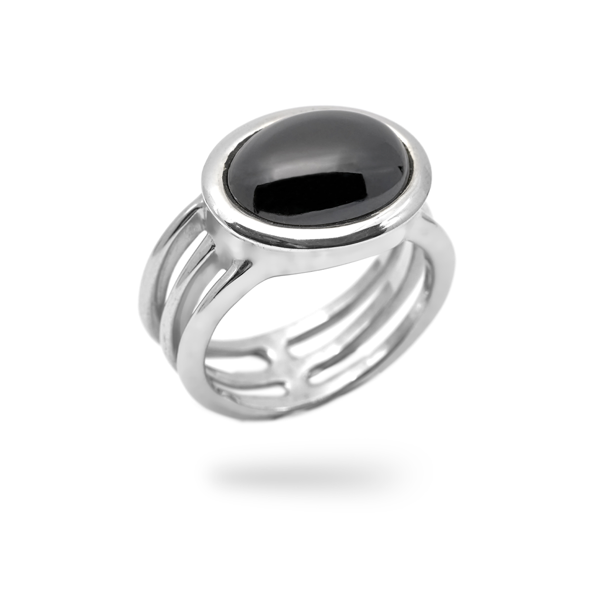 Bague onyx argent Wisdom chevalière