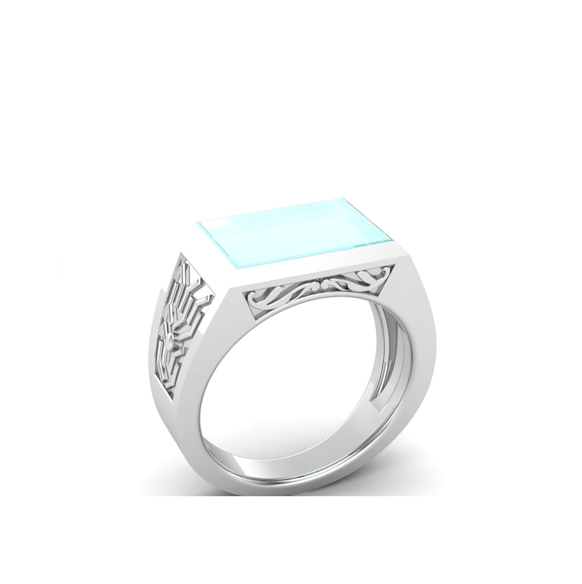 Bague turquoise argent Ananda