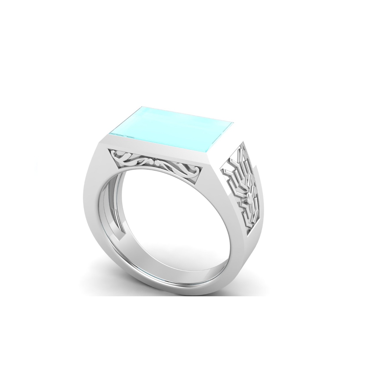 Bague turquoise argent Ananda