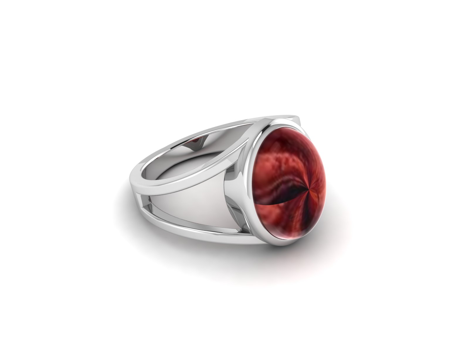 Bague œil de taureau argent Paros