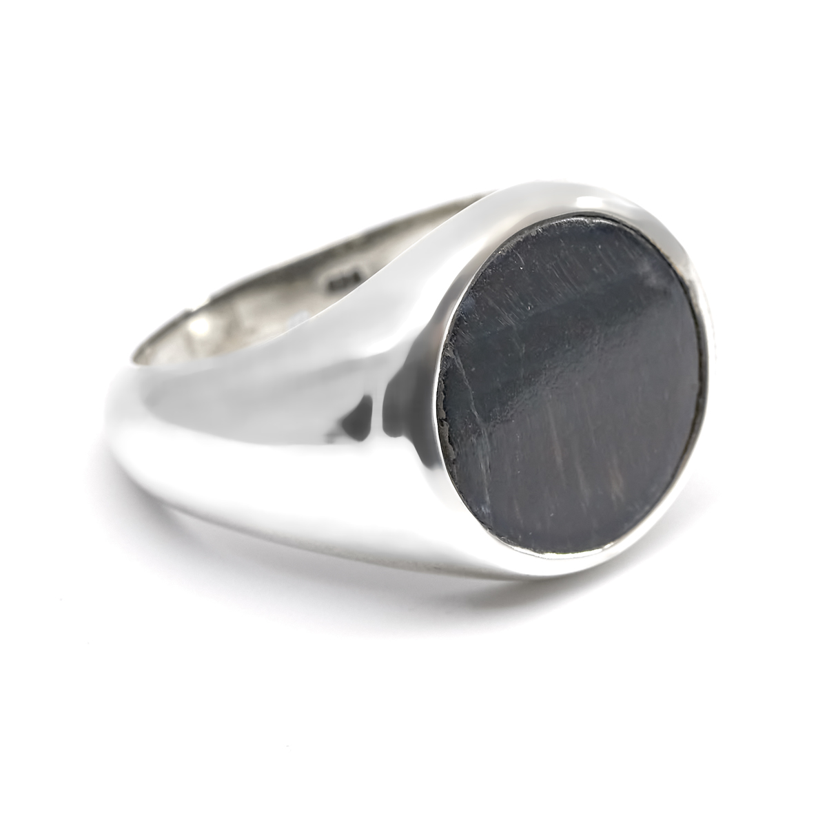 Bague œil de faucon argent Kenya chevalière