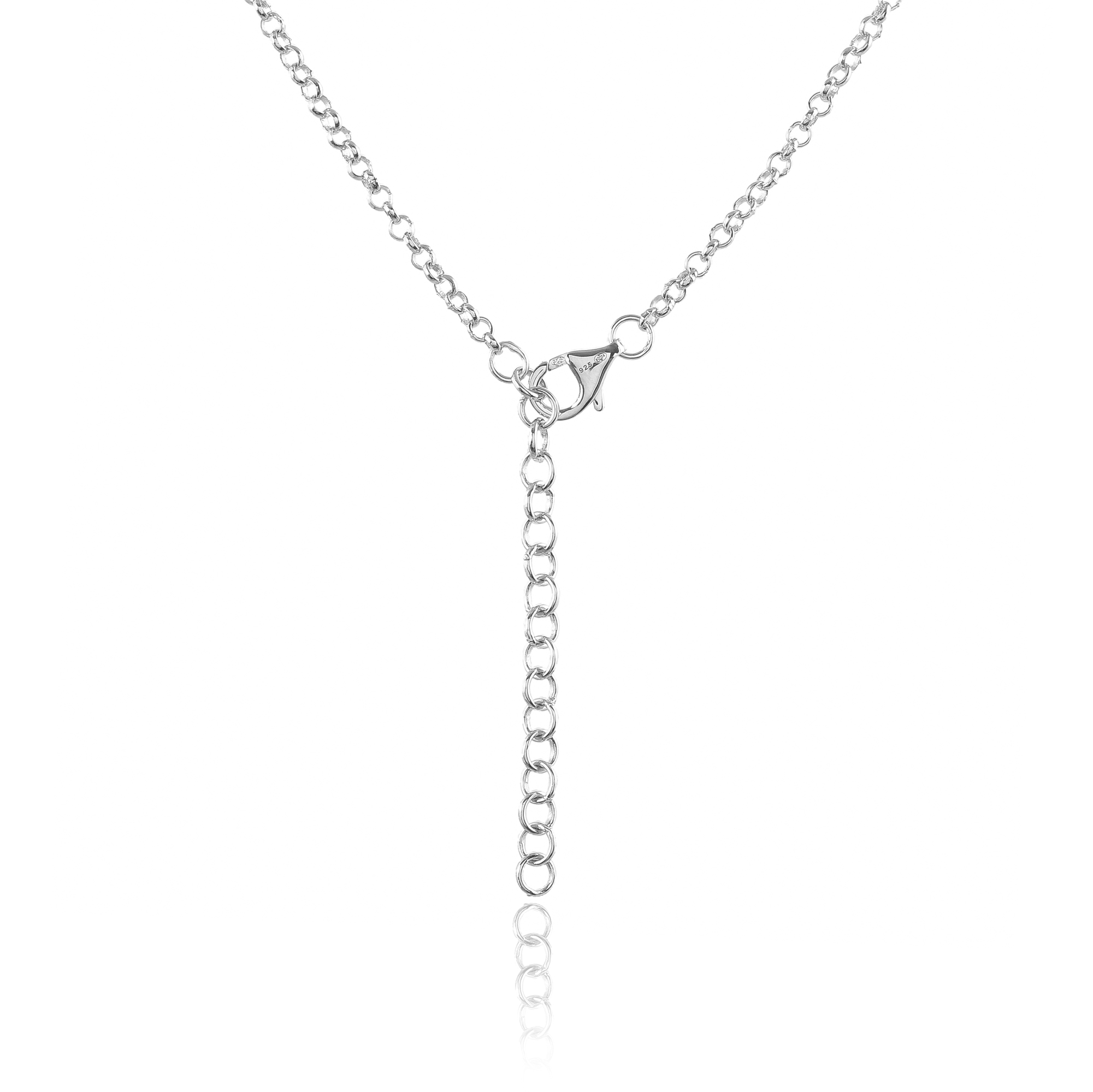 Collier en argent en pierre naturelle cornaline Carole