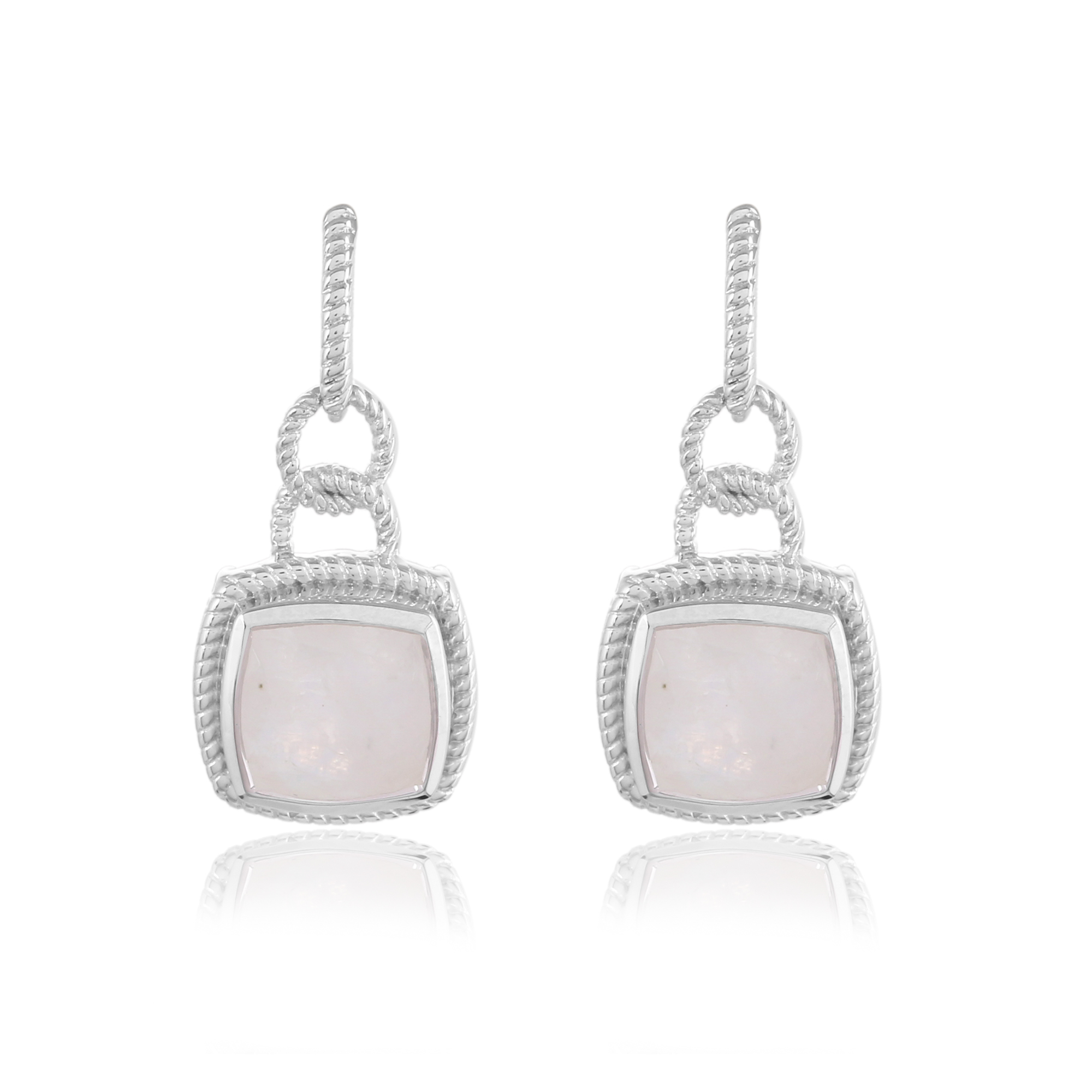 Boucle d'oreilles en argent en pierre naturelle pierre de lune Cassie