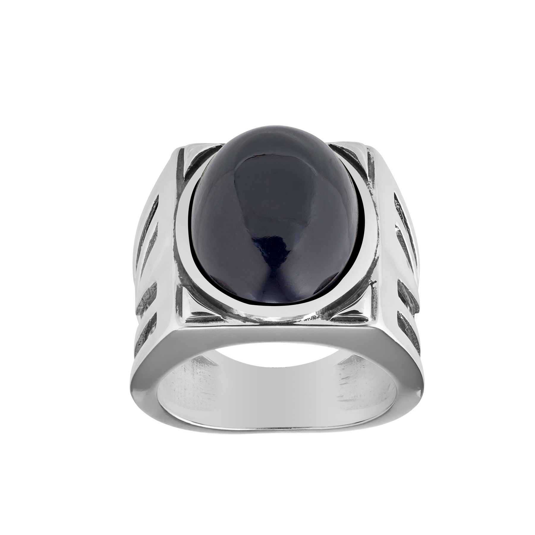 Bague onyx argent Alexandro