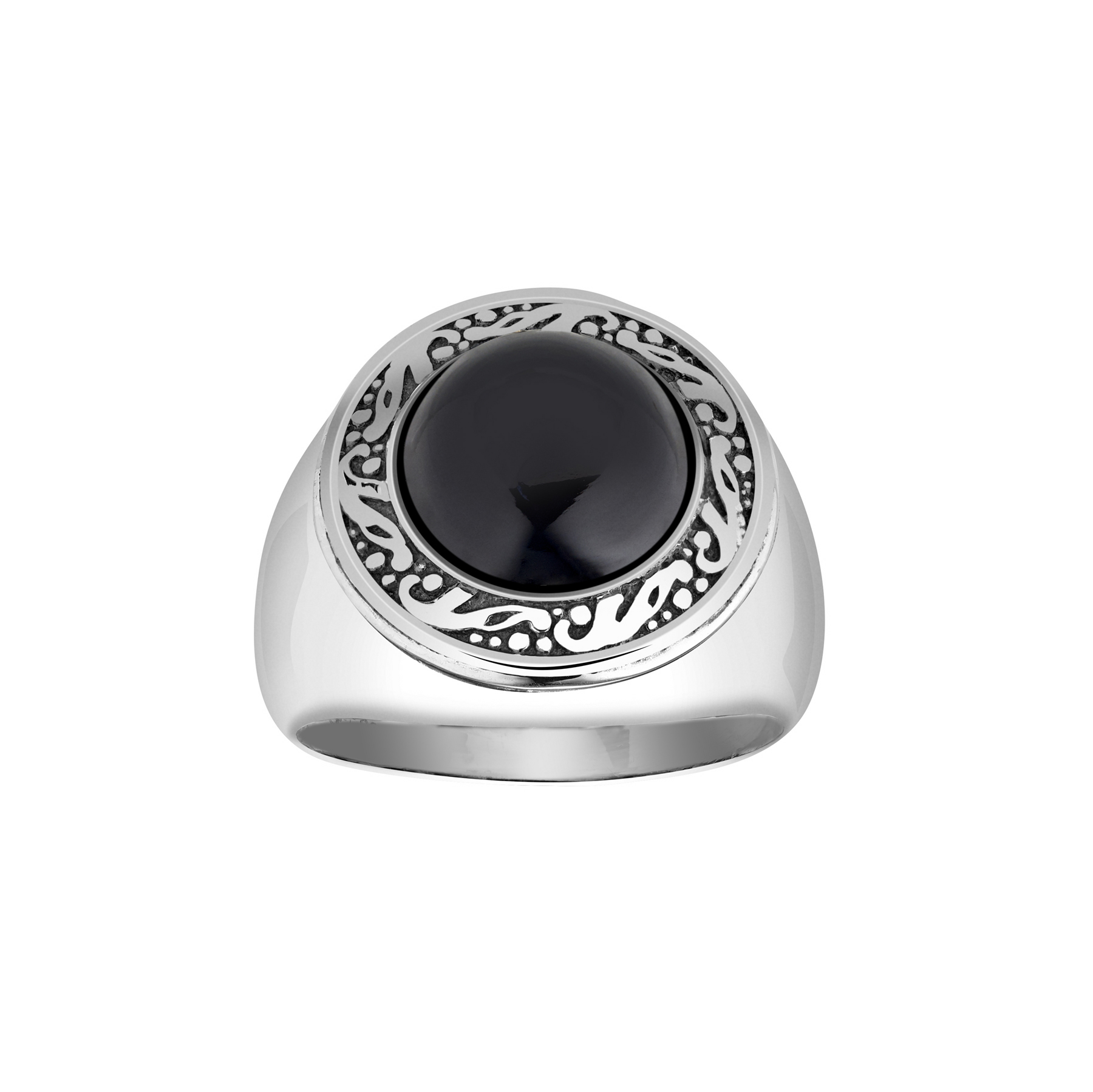 Bague onyx argent Americo