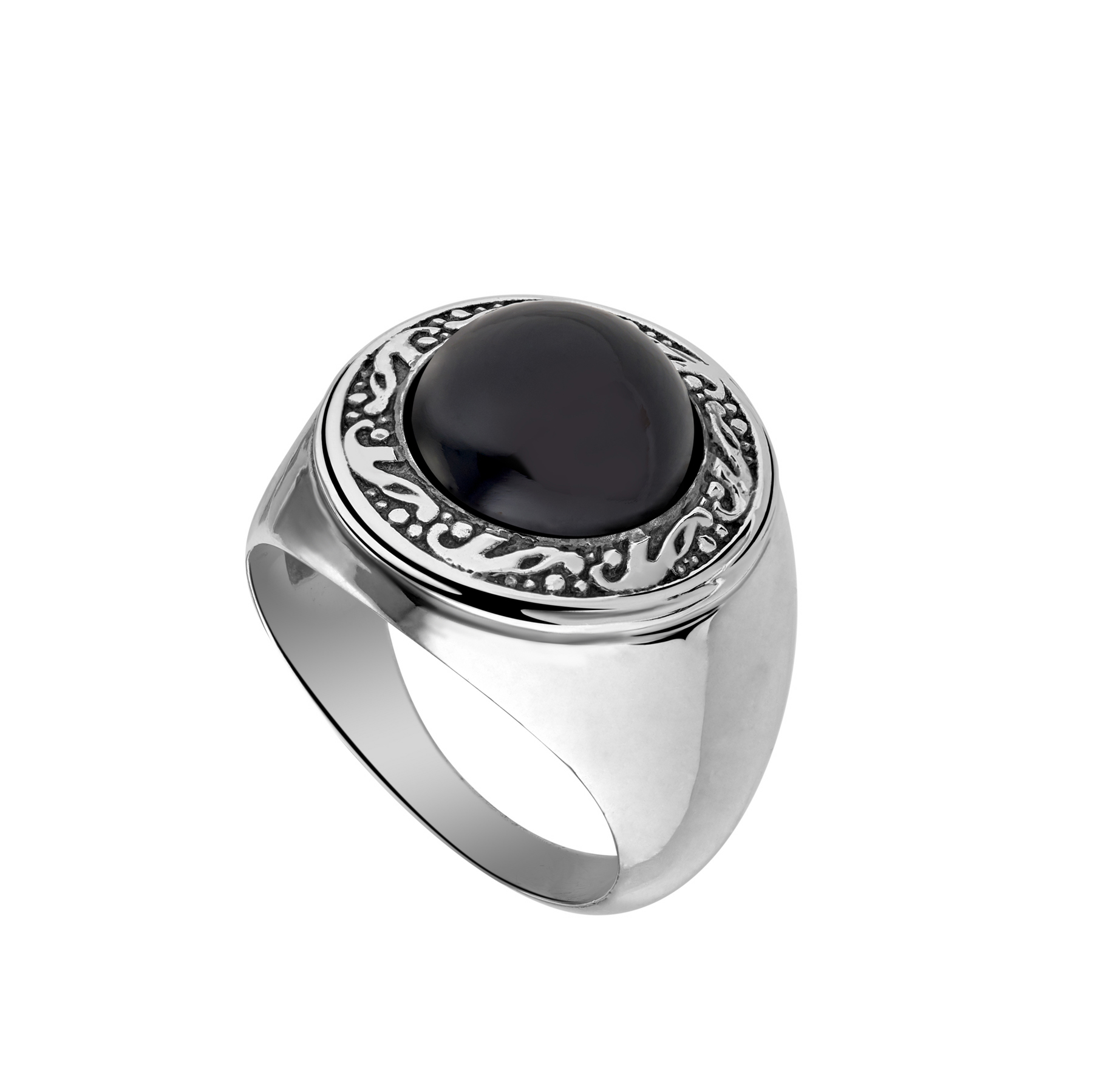 Bague onyx argent Americo